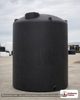 Norwesco 7800 Gallon Black Heavy Duty Vertical Storage Tank. Polyethylene; Black; 176" H x 119" W x 119" L; fittings: 1
