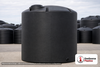 Norwesco 6000 Gallon Black Vertical Storage Tank. 6000 gallon capacity; Polyethylene; Black; dimensions 182.0in H x 102.0in W x 102.0in L; 1331.0 lb empty; 1.5 specific gravity rating; fittings: 1 Outlet , 1 Manway / Lid; max temp 120 deg  F / 48 deg  C; 3 Year Warranty. Manufacturer part number 40769. Manufactured by Norwesco. Sold by OneSource Plastics (https://www.onesourceplastics.com).