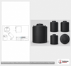 Norwesco 15000 Gallon Black Vertical Storage Tank