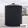 Norwesco 6100 Gallon Black Vertical Storage Tank. 6100 gallon capacity; Polyethylene; Black; 140" H x 119" W x 119" L
