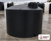 Norwesco 2500 Gallon Black Heavy Duty Vertical Storage Tank. Polyethylene; Black; dimensions 91.0in H x 95.0in W x 95.0in L; 424.0 lb empty; 1.9 specific gravity rating; fittings: 1 Outlet , 1 Manway / Lid; max temp 120 deg  F / 48 deg  C; 5 Year Warranty. Manufacturer part number 40052B. Sold by OneSource Plastics (https://www.onesourceplastics.com).