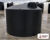 Norwesco 2500 Gallon Black Heavy Duty Vertical Storage Tank. Polyethylene; Black; 91" H x 95" W x 95" L; fittings: 1 Outlet