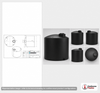 Norwesco 2500 Gallon Black Heavy Duty Vertical Storage Tank