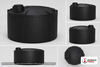 Snyder Industries 5000 Gallon Black Heavy Duty Vertical Storage Tank