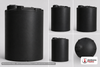 Dimensional spec drawing for Snyder 4100 Gallon Vertical Storage Tank (102" L x 102" W x 130" H)