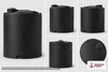 Dimensional spec drawing for Snyder 3000 Gallon Vertical Storage Tank (96" L x 96" W x 111" H)