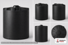 Snyder Industries 3000 Gallon Black Heavy Duty Vertical Storage Tank