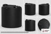 Dimensional spec drawing for Snyder 2500 Gallon Vertical Storage Tank (96" L x 96" W x 98" H)