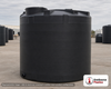Snyder Industries 2500 Gallon Black Heavy Duty Vertical Storage Tank. Polyethylene; Black; 107" H x 90" W x 90" L; fittings: