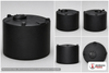 Dimensional spec drawing for Snyder 4300 Gallon Vertical Storage Tank (120" L x 120" W x 104" H)