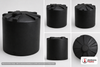 Snyder Industries 2500 Gallon Black Vertical Storage Tank
