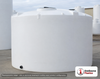 Snyder Industries 7650 Gallon Vertical Storage Tank. Polyethylene; Natural White; dimensions 122.0in H x 142.0in W x 142.0in L; 1400.0 lb empty; 1.5 specific gravity rating; fittings: 1 Outlet , 1 Manway / Lid; max temp 120 deg  F / 48 deg  C; 3 Year Warranty. Manufacturer part number 5300700C37. Sold by OneSource Plastics (https://www.onesourceplastics.com).