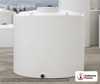 Snyder Industries 2500 Gallon Heavy Duty Vertical Storage Tank. Polyethylene; Natural White; 98" H x 96" W x 96" L