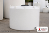 Snyder Industries 2000 Gallon Heavy Duty Vertical Storage Tank. Polyethylene; Natural White; dimensions 84.0in H x 96.0in W x 96.0in L; 420.0 lb empty; 1.9 specific gravity rating; fittings: 1 Outlet , 1 Manway / Lid; max temp 120 deg  F / 48 deg  C; 3 Year Warranty. Manufacturer part number 5050300C26. Sold by OneSource Plastics (https://www.onesourceplastics.com).