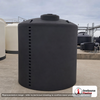 Norwesco 9000 Gallon Black Heavy Duty Vertical Storage Tank. Polyethylene; Black; 146" H x 141" W x 141" L; fittings: 1