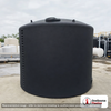 Norwesco 9000 Gallon Black Vertical Storage Tank. Polyethylene; Black; dimensions 146.0in H x 141.0in W x 141.0in L; 1831.0 lb empty; 1.5 specific gravity rating; fittings: 1 Outlet , 1 Manway / Lid; max temp 120 deg  F / 48 deg  C; 3 Year Warranty. Manufacturer part number 40786. Manufactured by Norwesco. Sold by OneSource Plastics (https://www.onesourceplastics.com).