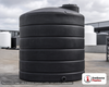 Norwesco 10500 Gallon Black Vertical Storage Tank. Polyethylene; Black; 202" H x 130" W x 130" L; fittings: 1 Outlet, 1
