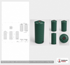 Enduraplas 200 Gallon Dark Green Vertical Water Storage Tank