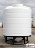 Enduraplas 2000 Gallon White Cone Bottom Tank. Polyethylene; Natural White; 1.9 specific gravity rating; fittings: 1 Outlet , 1 Manway / Lid; 10 Year Warranty with Activation. Manufacturer part number THC02000W. Sold by OneSource Plastics (https://www.onesourceplastics.com).