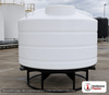 Enduraplas 1200 Gallon White Cone Bottom Tank. Polyethylene; Natural White; 73" H x 90" W x 90" L; fittings: 1 Outlet, 1