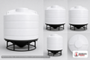 Enduraplas 1600 Gallon White Cone Bottom Tank