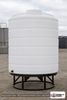 Enduraplas 2500 Gallon White Cone Bottom Tank. Polyethylene; Natural White; dimensions 120.0in H x 90.0in W x 90.0in L; 500.0 lb empty; 1.9 specific gravity rating; fittings: 1 Outlet , 1 Manway / Lid; 10 Year Warranty with Activation. Manufacturer part number THC02500W. Sold by OneSource Plastics (https://www.onesourceplastics.com).