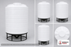 Enduraplas 3000 Gallon White Cone Bottom Tank