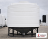 Enduraplas 6011 Gallon White Cone Bottom Tank. Polyethylene; Natural White; 125" H x 144" W x 144" L; fittings: 1 Outlet, 1