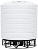 Enduraplas 8000 Gallon White Cone Bottom Tank with Stand