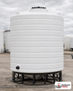 Enduraplas 10000 Gallon White Cone Bottom Tank. Polyethylene; Natural White; 193" H x 144" W x 144" L; fittings: 1 Outlet, 1