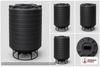 Enduraplas 1100 Gallon Black Cone Bottom Tank