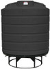 Enduraplas 2000 Gallon Black Cone Bottom Tank with Stand