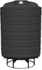 Enduraplas 2500 Gallon Black Cone Bottom Tank with Stand