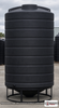Enduraplas 3000 Gallon Black Cone Bottom Tank. Polyethylene; Black; dimensions 136.0in H x 90.0in W x 90.0in L; 1000.0 lb empty; 1.9 specific gravity rating; fittings: 1 Outlet , 1 Manway / Lid; 10 Year Warranty with Activation. Manufacturer part number THC03000B. Sold by OneSource Plastics (https://www.onesourceplastics.com).