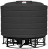 Enduraplas 6011 Gallon Black Cone Bottom Tank with Stand