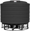 Enduraplas 6011 Gallon Black Cone Bottom Tank with Stand