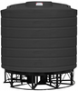 Enduraplas 7011 Gallon Black Cone Bottom Tank with Stand