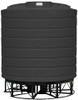 Enduraplas 8000 Gallon Black Cone Bottom Tank with Stand
