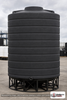 Enduraplas 10000 Gallon Black Cone Bottom Tank. Polyethylene; Black; dimensions 193.0in H x 144.0in W x 144.0in L; 2050.0 lb empty; 1.9 specific gravity rating; fittings: 1 Outlet , 1 Manway / Lid; 10 Year Warranty with Activation. Manufacturer part number THC10000B. Sold by OneSource Plastics (https://www.onesourceplastics.com).