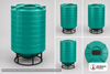 Enduraplas 1100 Gallon Green Cone Bottom Tank