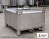 Snyder Industries 120 Gallon 304 Stainless Steel Supertainer IBC Tote Tank. 304 Stainless Steel; Silver; 23.25" H x 48" W x