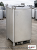 Snyder Industries 550 Gallon 304 Stainless Steel Supertainer IBC Tote Tank. 304 Stainless Steel; Silver; dimensions 71.25in H x 48.0in W x 42.0in L; 650.0 lb empty; fittings: 1 Inlet , 1 Outlet , 1 Manway / Lid. Manufacturer part number 6984500B51320. Sold by OneSource Plastics (https://www.onesourceplastics.com).