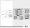 Dimensional spec drawing for Snyder 446 Gallon IBC Tote Tank (42" L x 48" W x 59.25" H)