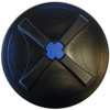 Norwesco 16 Inch Lid & Ring with  Blue Snap-in Vent