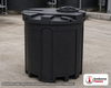 Snyder Industries 275 Gallon ASTM HDPE Black Double Wall Tank. High Density Linear Polyethylene; Black; 63" H x 47" W x 47"