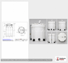 Dimensional spec drawing for Snyder 4000 Gallon Double Wall Tank (102" L x 102" W x 178" H)