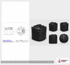 Dimensional spec drawing for Snyder 1000 Gallon Double Wall Tank (81" L x 81" W x 69" H)