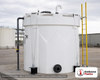 Snyder Industries 12500 Gallon Sulfuric Acid Double Wall Tank. HDLPE #880046; Opaque White; dimensions 274.0in H x 142.0in W x 142.0in L; 9500.0 lb empty; 1.9 specific gravity rating; fittings: 1 Manway / Lid; max temp 120 deg  F / 48 deg  C; 3 Year Warranty. Manufacturer part number 1031100N30. Sold by OneSource Plastics (https://www.onesourceplastics.com).