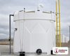 Snyder Industries 4500 Gallon Sulfuric Acid Double Wall Tank. HDLPE #880046; Opaque White; dimensions 197.0in H x 102.0in W x 102.0in L; 3800.0 lb empty; 1.9 specific gravity rating; fittings: 1 Manway / Lid; max temp 120 deg  F / 48 deg  C; 3 Year Warranty. Manufacturer part number 5620000N30. Sold by OneSource Plastics (https://www.onesourceplastics.com).