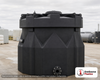 Snyder Industries 550 Gallon ASTM XLPE Captor Black Double Wall Tank. Crosslinked Linear Polyethylene; Black; dimensions 65.0in H x 76.0in W x 76.0in L; 315.0 lb empty; 1.9 specific gravity rating; fittings: 1 Manway / Lid; max temp 140 deg  F / 60 deg  C; 3 Year Warranty. Manufacturer part number 5040000n48. Manufactured by Snyder. Sold by OneSource Plastics (https://www.onesourceplastics.com).